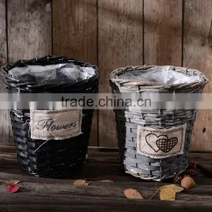 China Reliable Supplier Factory Direct Sales Wicker Flower Basket thumbnail-3