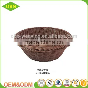 High Quality Large Round Clear Plastic Round Rattan Trays thumbnail-1