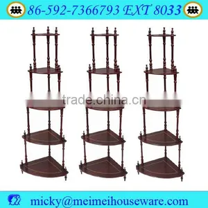 5 Tier Cherry Wooden Conner Stand thumbnail-1
