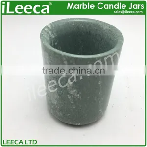 Green Modern Marble Stone Candle Jars for Christmas thumbnail-5