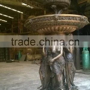 Bronze Water Fountain, Bronze Yard Water Fountain thumbnail-5