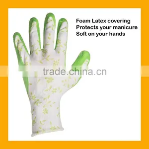 Light Weight Super Comfortable Soft Women Gardening Gloves Foam Latex Glove thumbnail-3