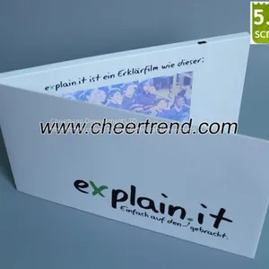 2017 Hot Sale 4.3, 5, 7 Inch LCD Video Brochure/ Video Greeting Card/video Module for Business Promotional thumbnail-1