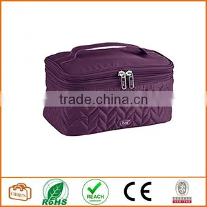 Two Step Cosmetic Case Purple thumbnail-1