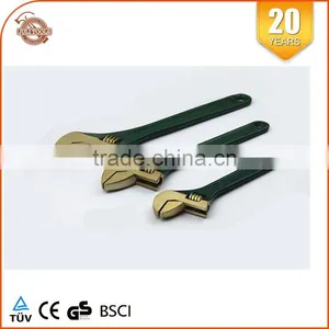 Nonsparking Aluminum Bronze Adjustable Wrench With Plastic Handle 6inch-18inch thumbnail-4