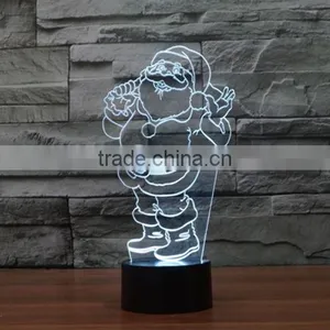 New Santa Claus 3D Touch Table Lamp Creative Lamp LED Lamp Vision Night Light thumbnail-4