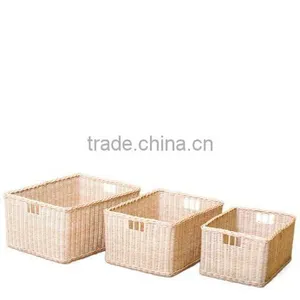RECTANGULAR RATTAN BASKET thumbnail-1