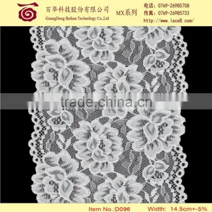 Geometric White Embroidery 100% Cotton Polish Lace Fabric Trimming for Dress, Blouse, Tops thumbnail-1