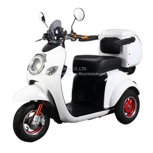 48V500W New Style 3 Wheel Electric Mobility Scooter Trike, Electric Disabled Tricycle With Windshield thumbnail-3