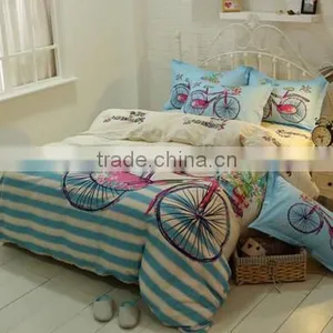 Floral Pattern Pure Cotton Printed Bedclothes Bed Linen /bedding Set thumbnail-1