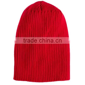 Custom Fashion 100% Acrylic Red Skullies thumbnail-3
