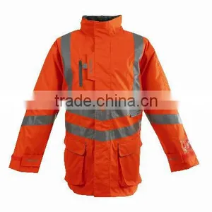 3M High Vis Lined Winter Waterproof Storm Coat thumbnail-1