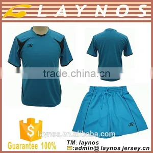 2015 Hot Selling Wholesale Cheap Football Uniform Newest Soccer Jersey Set thumbnail-6