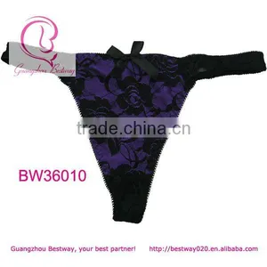 Sexy Photos of Hot New Fashion Dress Lace Materials Thong G-string t Back y Back thumbnail-1