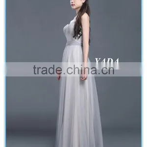 Latest Design Grace Woman Pleats Tulle Evening Dresses for Bridesmaids Dresses thumbnail-4