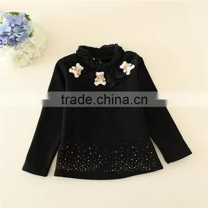 Newest Shirt/top Designs for Girls Children's Cotton Winter Tops Kid's Blouse Child's Long Sleeve Children Clothes thumbnail-1