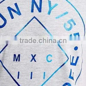Blue Slim Foil Print T-Shirt thumbnail-3