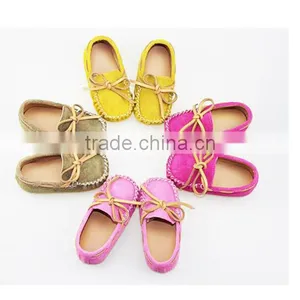 Pure Suede Leather Baby Shoes Soft Sole thumbnail-3