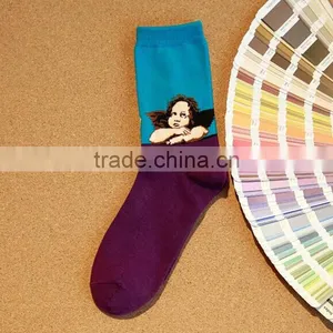 Classical Cartoon Summer Style Happy Socks Character Pattern Superheroes Socks for Man Woman thumbnail-4