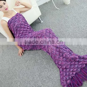 SHIJ MERMAID TAIL BLANKET CROCHET thumbnail-1