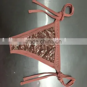 M884 Runwaylover 2016 Ladies Sexy Halter Sequin Paillette Bikini Swimwear thumbnail-6