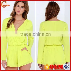 2015 Hot Selling Cute Lady Long Sleeve Mooning Women Playsuit thumbnail-1