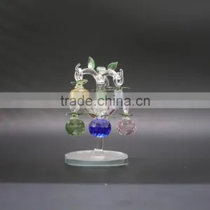 Christmas Day 's Crystal Tree With Colorful Apples For Wedding Souvenir Crystal Gift thumbnail-2