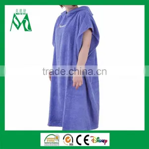 Toweling Dress - Womens Surf Swim Changing Robe Hooded Poncho for Female thumbnail-1