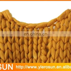 Women Heavy Chunky Wool Handmade Cardigan Sweaters thumbnail-3