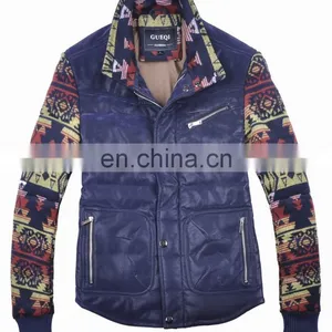Lastest Fashion Mens Bright Color Leather Korean Winter Coat 2015 thumbnail-1