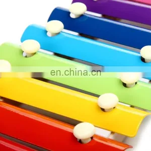 Wooden Musical Toys -8 Note Metal Keys Glockenspiel and Harmonica Instruments Set With Song Sheet for Toddler thumbnail-4