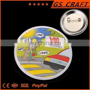Souvenir/Custom Shape Tinplate Button Badges Souvenir /square Button Badge Souvenir Items thumbnail-2