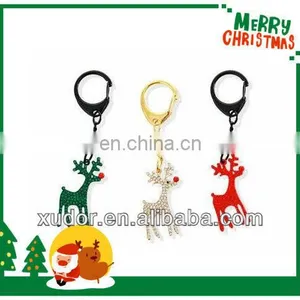 CRYSTAL REINDEER KEYCHAIN CHRISTMAS ITEMS thumbnail-1