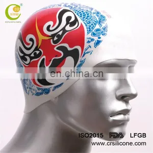 Long Hair Swim Cap Waterproof Silicone Swimming Caps For Adult Men Women Ladies thumbnail-1