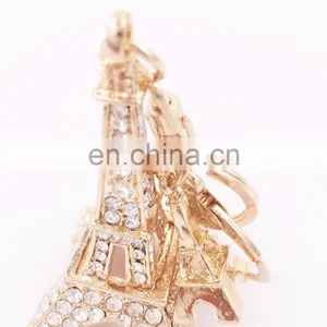 Metal Crystal Iron Tower Keychain Handbag Decoration Fashionable Delicate Gift thumbnail-4