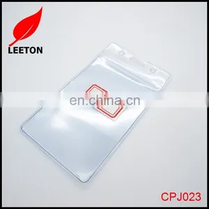 Cheap Transparent PVC ID Card Badge Holder thumbnail-5