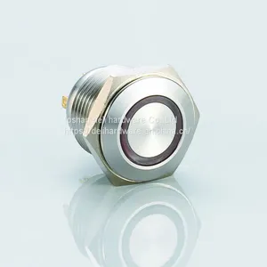 12 Volt Led Pcb Waterproof Metal Push Button Switch thumbnail-3