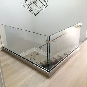 Deck Frameless Glass Railing With Aluminum Profile thumbnail-1