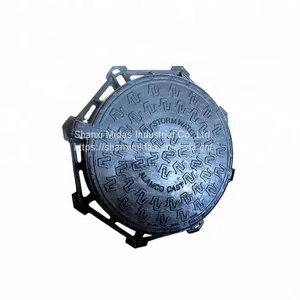 EN124 Cast Iron Rain Manhole Cover Weight, Communication Manhole Cover thumbnail-3