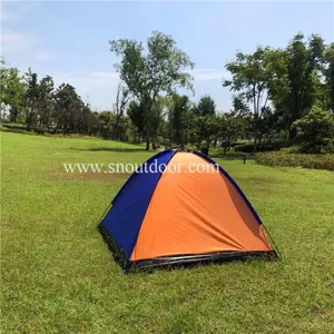 3 Person Camping Tent Hiking Tents Single Layer RainProof For Outdoor Sports thumbnail-1