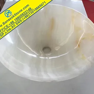 White Stone Basin Grey Marble thumbnail-3