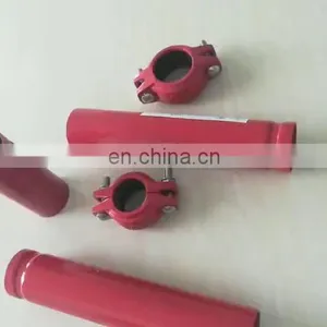 ASTM 53 SCH10 3" Red Painted Grooved Fire Fighting Pipe thumbnail-1