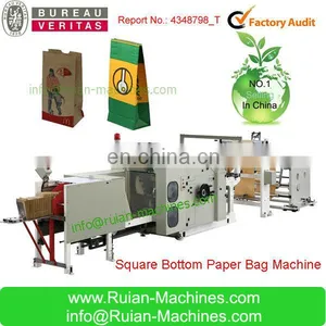 Paper Bags Machine Automatic for Kfc Food 190--370mm 45---120gsm 78--190mm Mould(plate) 844120 600mm Water Based Glue thumbnail-1