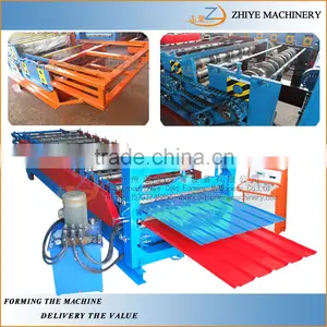 Galvanized Metal Steel Panel Double Layer Cold Forming Machine /double Decker Cold Making Machine thumbnail-1