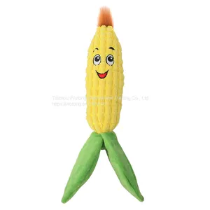 Bite Resistant Custom Interactive Corn Plush Pet Chew Squeaky Dog Toys thumbnail-4