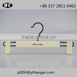 White Matched Set Hanger Plastic Hanger and Pants Hanger for Clothes thumbnail-6