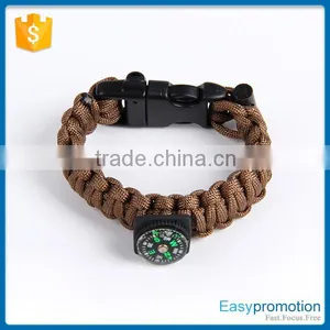 Outdoor Sport Weaving Survival Bracelet/paracord Survival Braided Bracelet Wholesale thumbnail-2