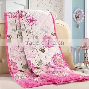 Home Textile Lovely Pink Printed Home Use Quilt/air Conditioned Bed Sheet thumbnail-1