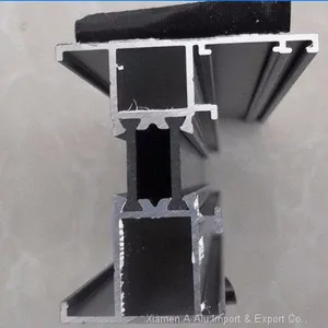 55 De-bridged Aluminum Flat Window Aluminum Profile Door and Window Aluminium Section thumbnail-5