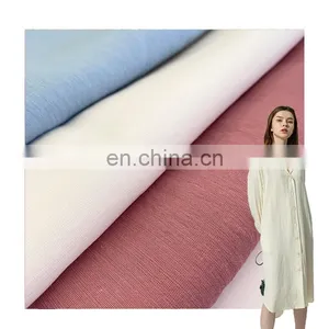 High Quality Fast Deliver Cotton/linen Viscose Nylon Blended Yarn Dyed Fabric for Dress Shirt thumbnail-1